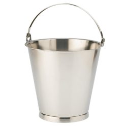 Secchio inox graduato con base