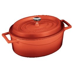 Casseruola ovale ghisa rossa