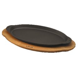 Fish plate with wooden platter